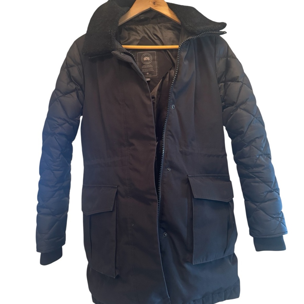 Canada Goose Parka - Paris Black Elwin Real Shearling Collar